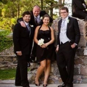 Silk Black Bridesmaid Dress